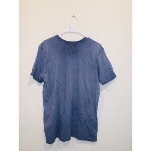 Daniel Buchler V Neck Blue Grey T Shirt Large